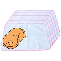 6 Caminhas para Cães e Gatos Dobrável 200 Lavagens 70x50 Branco com Borda Rosa Antipulgas Quality 6 Caminhas para Cães e Gatos Dobrável 200 Lavagens 70x50 Branco com Borda Rosa Antipulgas Quality