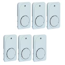 6 Campainhas Embutir Tipo Timbre 220v Com Placa 4x2 Pial