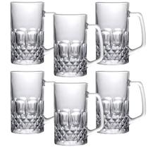6 Caneca Vidro Chopp Cerveja Restaurante Bar Churras 555ml 6 Caneca Vidro Chopp Cerveja Restaurante Bar Churras 555ml