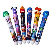 6 Canetas Divertidamente Emoções 10 Cores Disney Filme Tinta Colorida