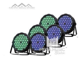 6 Canhao Refletor Led Par 64 Rgb 54 Leds Triled 3w 6 Canhao Refletor Led Par 64 Rgb 54 Leds Triled 3w