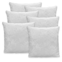 6 Capas Almofada C/ Zíper 40cmx40cm Jacquard Adamascado Luxo