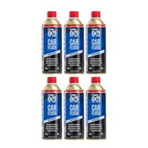 6 Car Flush Car 80 400ml Removedor de Resíduos do Motor Descarbonizante Limpeza Interna de Motor Automotivo Flush Limpa Motor Bicos Injetores