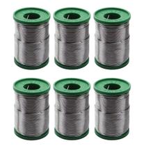 6 Carretel Estanho P/ Solda 40x60 Com Fluxo 1mm 250g Cobix