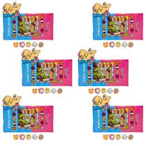 6 Cartela Boobie Goods Card com 4 unidades cada para colorir colecionaveis desenhos fofos novidade