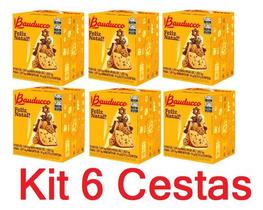 6 Cestas De Natal Bauducco Pequena 15 Itens Presente Natal 6 Cestas De Natal Bauducco Pequena 15 Itens Presente Natal