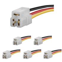 6 Chicote com Conector 3 Vias para Carro Ônibus Caminhão