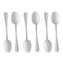 6 Colheres para Sobremesa Lyor Positano de Aço Inox 16cm