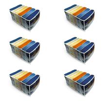 6 Colmeias Organizadora de Guarda-roupa para Calça Jeans, Toalhas, Blusas, Lençol, Jaquetas. GG 40x25x20