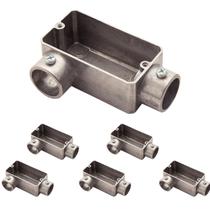 6 Condulete 3/4 Lr Alumínio S/rosca S/placa Sieg