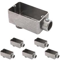 6 Condulete 3/4 Tipo Lb Alumínio S/rosca S/placa Sieg