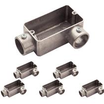 6 Condulete Alumínio LL 3/4 Sieg S/placa S/rosca