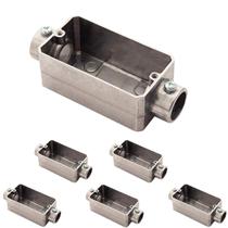 6 Condulete Tipo C Em Alumínio Sem Rosca Medida 1 1/2 Sieg