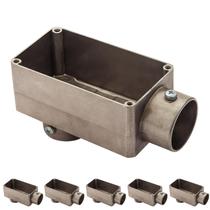 6 Condulete Tipo Lb Em Alumínio Sem Rosca Medida 2 1/2 Sieg Prateado 6 Condulete Tipo Lb Em Alumínio Sem Rosca Medida 2 1/2 Sieg Prateado