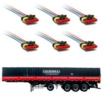 6 Conector Chicote Lanterna LED Lateral Guerra 5 vias 6 Conector Chicote Lanterna LED Lateral Guerra 5 vias