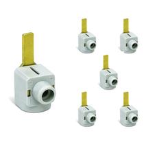 6 Conector Steck 1 Polo 80A Para Barramento 50mm 500V 6 Conector Steck 1 Polo 80A Para Barramento 50mm 500V