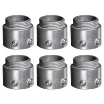 6 Conectores Sem Rosca Reto Cônico Alumínio 2/2 Tramontina 6 Conectores Sem Rosca Reto Cônico Alumínio 2/2 Tramontina