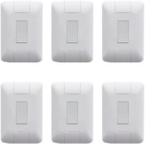 6 Conjunto Aria 4x2 1 Pulsador Campainha Vertical Tramontina