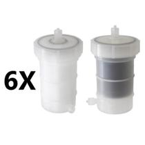 6 Conjunto Refil Filtro Camara Pp + Carvão Purificador Ph