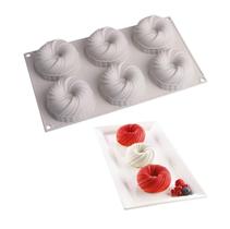 6 conjuntos de moldes de bolo de mousse de silicone para panificação e chocolate 6 conjuntos de moldes de bolo de mousse de silicone para panificação e chocolate