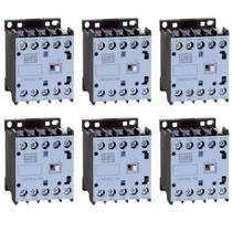 6 Contatores Mini Weg 1NA 16A 220V/60Hz CWC016 Tripolar