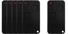 6 Controle Portão Rossi Ntx 433 Dz Nano Atto Dz3 Dz4 Bv Nano com Clip de Fixação