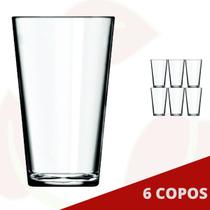 6 Copo de Vidro Cairo Transparente Nadir Suco Água Bebidas 6 Copo de Vidro Cairo Transparente Nadir Suco Água Bebidas