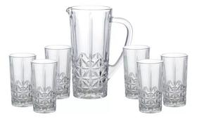 6 Copos Alto 270ml E 1 Jarra 1l Wolff Stella De Vidro 6 Copos Alto 270ml E 1 Jarra 1l Wolff Stella De Vidro