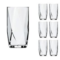 6 Copos Chiques 360ml Topázio Drinks Vidro Agua e Suco 6 Copos Chiques 360ml Topázio Drinks Vidro Agua e Suco