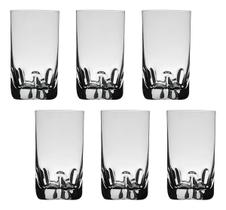 6 Copos De Cristal Para Água 230ml Trio Bohemia Titânio Cor Incolor 6 Copos De Cristal Para Água 230ml Trio Bohemia Titânio Cor Incolor