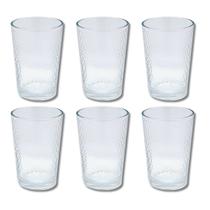 6 Copos de Vidro Transparente 200ML Arizona Luxo