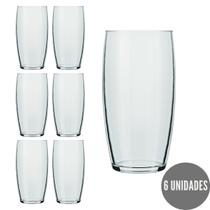 6 Copos Oca 300ml Nadir Vidro Transparente Drinks Luxo