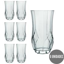 6 Copos Opera 360ml Nadir Vidro Transparente Drinks Luxo