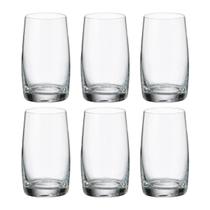 6 Copos Pavo Vidro Crystal Bohemia Colletions 380ml Tumbler
