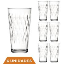 6 Copos Vitrage 350ml Agua Vidro Transparente Suco Nadir 6 Copos Vitrage 350ml Agua Vidro Transparente Suco Nadir