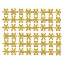 6 Cordão Flocos de Neve Dourado 180cm Enfeite Arvore Natal