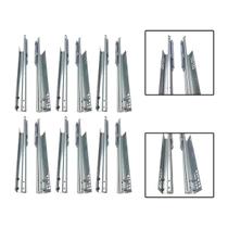 6 Corrediça Telescópica Oculta Invisível Amortecedor 35Cm