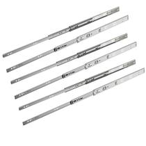 6 Corrediça Telescópica Reforçada 30cm 45kg Trilho