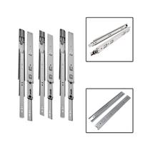 6 Corrediças Telescópicas 25cm Gaveta Trilho Zinca. 3 Pares