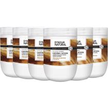 6 Creme Massagem Redutora Cafeína 7 Ativos 650G D'agua Natural