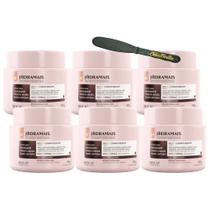 6 Cremes Pimenta Negra Nano Caffein 500gr Hidramais+Espátula