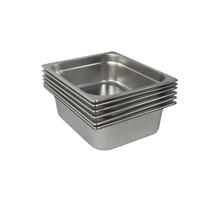 6 Cubas Gastronômica Buffet GN 1/2 100mm Aço Inox Sem Alça 6 Cubas Gastronômica Buffet GN 1/2 100mm Aço Inox Sem Alça
