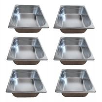 6 Cubas GN 1/2X65MM Inox para Buffet Sebem