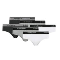 6 Cuecas Adulto Modelo Slip Com Elástico De 30 MM Básica Em Algodão Selene Masculina