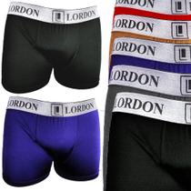 6 Cuecas Box Boxer Adulto Masculino Estampada Lisa P ao Plus Size Confortável Tradicional