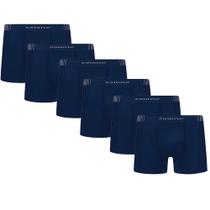6 Cuecas De Microfibra Boxer Box Selene Sem Costura Plus Size 6 Cuecas De Microfibra Boxer Box Selene Sem Costura Plus Size