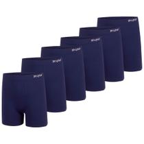 6 Cuecas Plus Size Boxer Masculina Trifil Sem Costura De Microfibra Toque Macio Box Básica 6 Cuecas Plus Size Boxer Masculina Trifil Sem Costura De Microfibra Toque Macio Box Básica