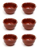 6 Cumbuca Molheira De Barro Creme Vinagrete Farofa 100 Ml 6 Cumbuca Molheira De Barro Creme Vinagrete Farofa 100 Ml