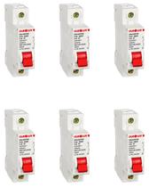 6 Disjuntor Unipolar Ourolux Curva C 16a 6 Disjuntor Unipolar Ourolux Curva C 16a