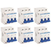 6 Disjuntores 16A Tripolar Tramontina TDJ3 Curva C 3KA